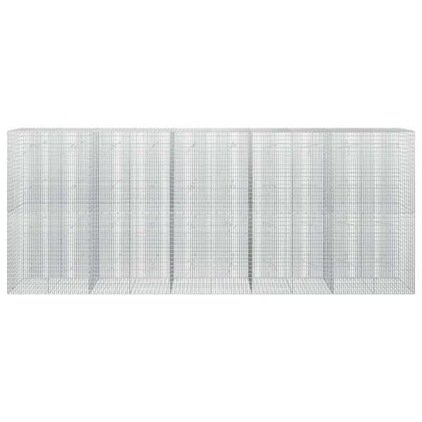 vidaXL Gabion s drôtom 3,5 mm a sieťou 5x2,5 cm 500x20x200 cm – Obrázok 3