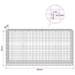 vidaXL Gabion s drôtom 3,5 mm a sieťou 5x2,5 cm 100x30x50 cm – Obrázok 6