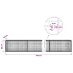 vidaXL Gabion s drôtom 3,5 mm a sieťou 5x2,5 cm 700x30x50 cm – Obrázok 6