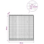 vidaXL Gabion s drôtom 3,5 mm a sieťou 5x2,5 cm 100x30x100 cm – Obrázok 6