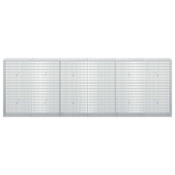 vidaXL Gabion s drôtom 3,5 mm a sieťou 5x2,5 cm 300x30x100 cm – Obrázok 3