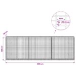 vidaXL Gabion s drôtom 3,5 mm a sieťou 5x2,5 cm 300x30x100 cm – Obrázok 6