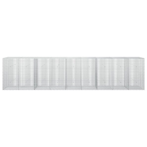 vidaXL Gabion s drôtom 3,5 mm a sieťou 5x2,5 cm 450x30x100 cm – Obrázok 3