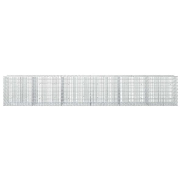 vidaXL Gabion s drôtom 3,5 mm a sieťou 5x2,5 cm 600x30x100 cm – Obrázok 3