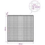 vidaXL Gabion s drôtom 3,5 mm a sieťou 5x2,5 cm 200x30x200 cm – Obrázok 6