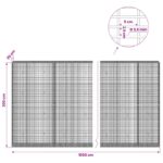 vidaXL Gabion s drôtom 3,5 mm a sieťou 5x2,5 cm 1050x30x200 cm – Obrázok 6