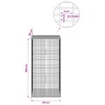 vidaXL Gabion s drôtom 3,5 mm a sieťou 5x2,5 cm 50x50x100 cm – Obrázok 6