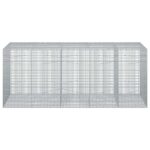 vidaXL Gabion s drôtom 3,5 mm a sieťou 5x2,5 cm 250x100x100 cm – Obrázok 3
