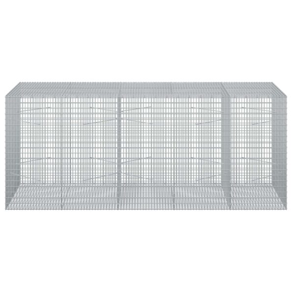 vidaXL Gabion s drôtom 3,5 mm a sieťou 5x2,5 cm 250x100x100 cm – Obrázok 3
