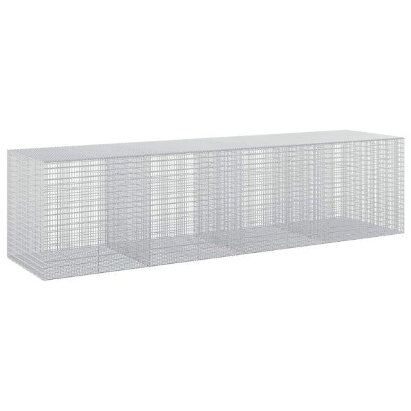 vidaXL Gabion s drôtom 3,5 mm a sieťou 5x2,5 cm 400x100x100 cm – Obrázok 2