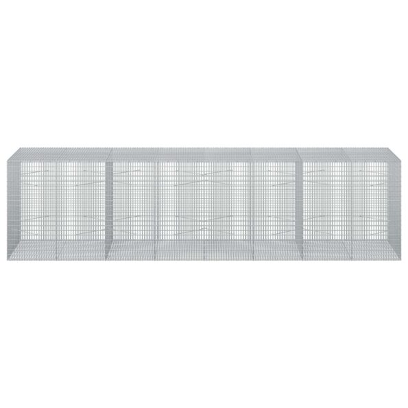 vidaXL Gabion s drôtom 3,5 mm a sieťou 5x2,5 cm 400x100x100 cm – Obrázok 3