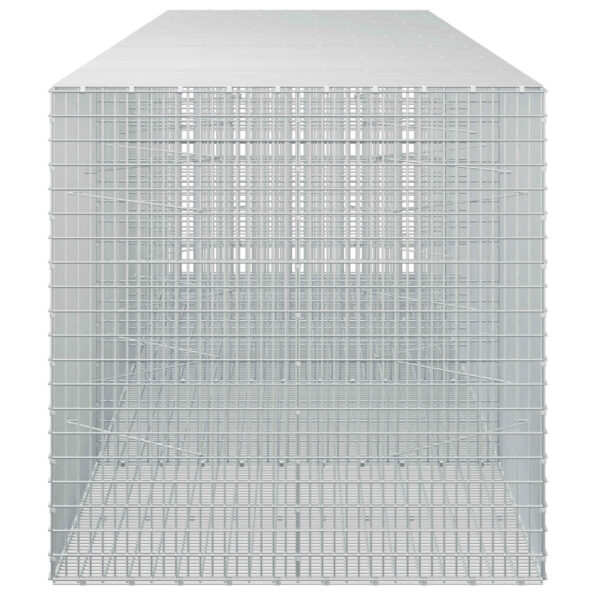 vidaXL Gabion s drôtom 3,5 mm a sieťou 5x2,5 cm 400x100x100 cm – Obrázok 4