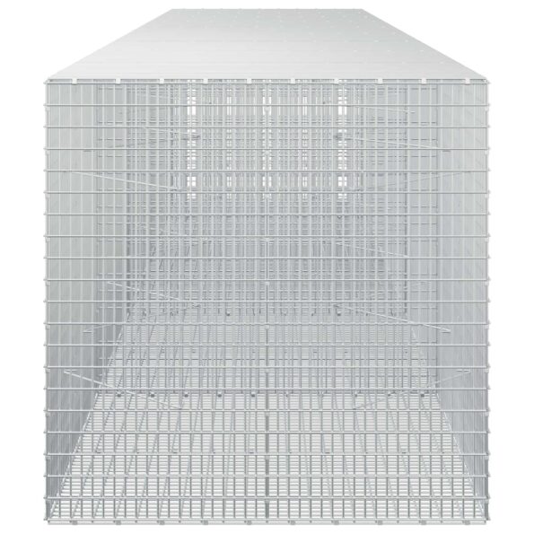 vidaXL Gabion s drôtom 3,5 mm a sieťou 5x2,5 cm 450x100x100 cm – Obrázok 4
