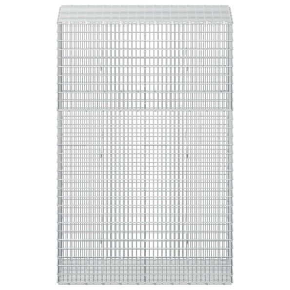 vidaXL Gabion s drôtom 3,5 mm a sieťou 5x2,5 cm 50x100x150 cm – Obrázok 4