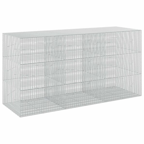 vidaXL Gabion s drôtom 3,5 mm a sieťou 5x2,5 cm 300x100x150 cm – Obrázok 2