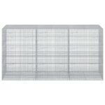 vidaXL Gabion s drôtom 3,5 mm a sieťou 5x2,5 cm 300x100x150 cm – Obrázok 3