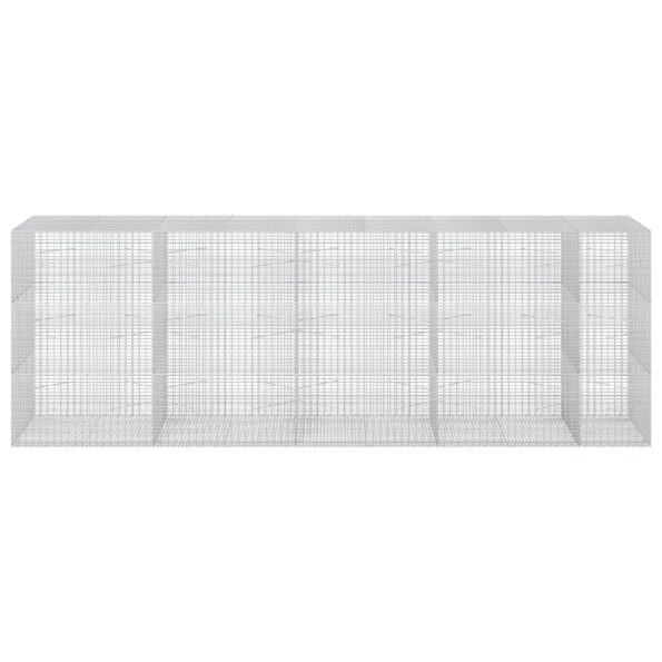 vidaXL Gabion s drôtom 3,5 mm a sieťou 5x2,5 cm 450x100x150 cm – Obrázok 3