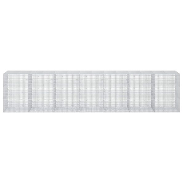 vidaXL Gabion s drôtom 3,5 mm a sieťou 5x2,5 cm 700x100x150 cm – Obrázok 3