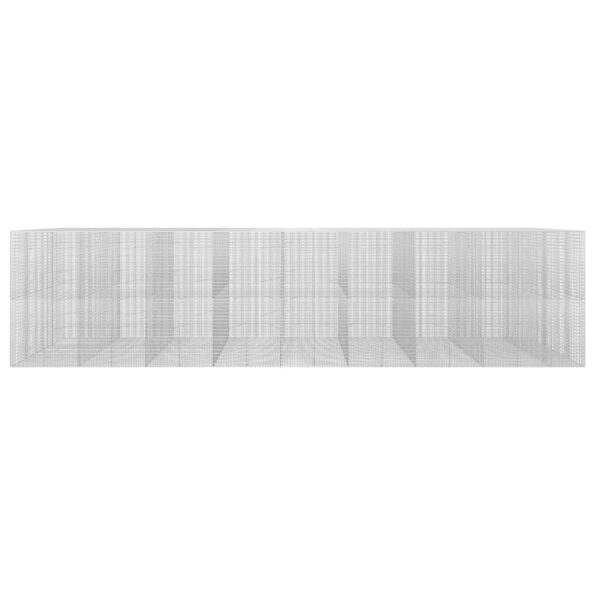 vidaXL Gabion s drôtom 3,5 mm a sieťou 5x2,5 cm 850x100x200 cm – Obrázok 3