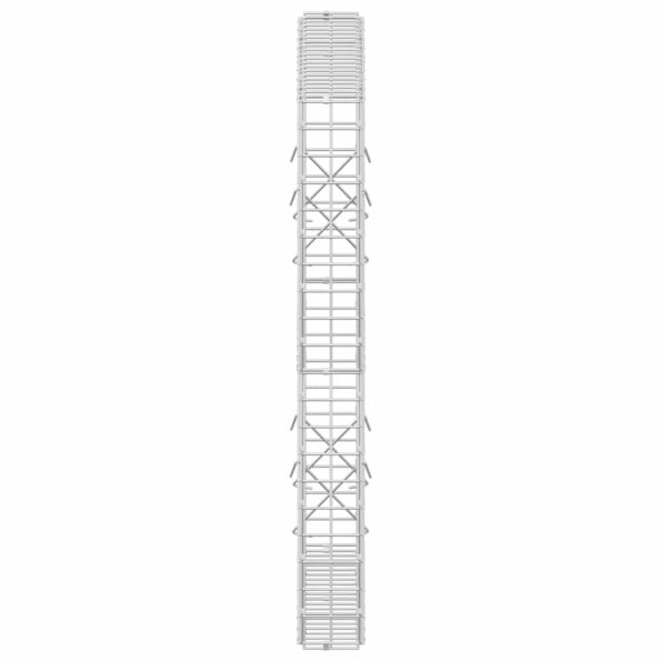 vidaXL Gabión s drôtom 3,5 mm a sieťou 5x5 cm 100x10x100 cm – Obrázok 4