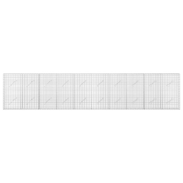 vidaXL Gabión s drôtom 3,5 mm a sieťou 5x5 cm 500x10x100 cm – Obrázok 3