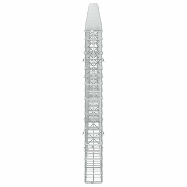 vidaXL Gabión s drôtom 3,5 mm a sieťou 5x5 cm 500x10x100 cm – Obrázok 4