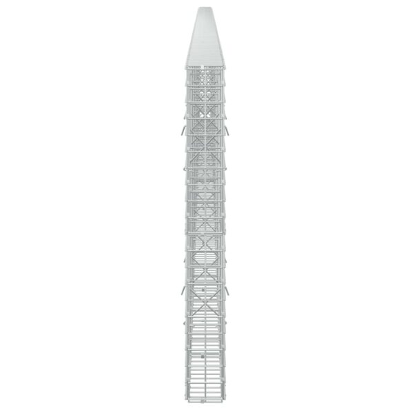 vidaXL Gabión s drôtom 3,5 mm a sieťou 5x5 cm 850x10x100 cm – Obrázok 4