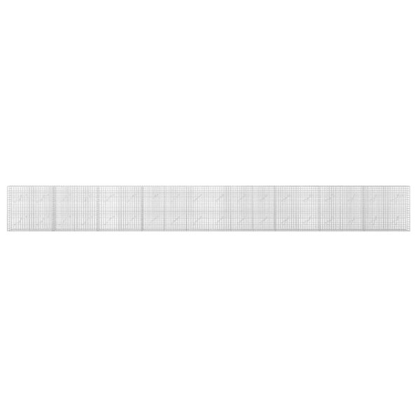 vidaXL Gabión s drôtom 3,5 mm a sieťou 5x5 cm 900x10x100 cm – Obrázok 3