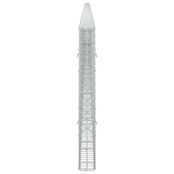 vidaXL Gabión s drôtom 3,5 mm a sieťou 5x5 cm 950x10x100 cm – Obrázok 4