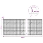 vidaXL Gabión s drôtom 3,5 mm a sieťou 5x5 cm 950x10x100 cm – Obrázok 6