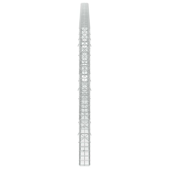 vidaXL Gabión s drôtom 3,5 mm a sieťou 5x5 cm 350x10x150 cm – Obrázok 4