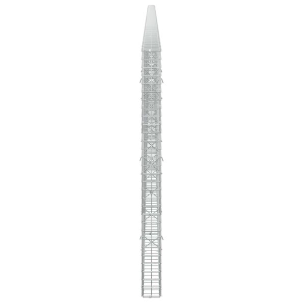 vidaXL Gabión s drôtom 3,5 mm a sieťou 5x5 cm 800x10x150 cm – Obrázok 4
