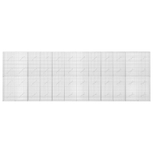 vidaXL Gabión s drôtom 3,5 mm a sieťou 5x5 cm 600x10x200 cm – Obrázok 3