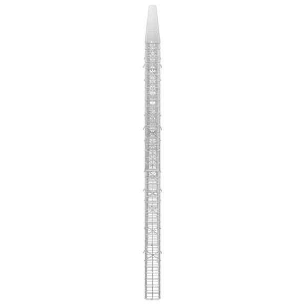 vidaXL Gabión s drôtom 3,5 mm a sieťou 5x5 cm 600x10x200 cm – Obrázok 4