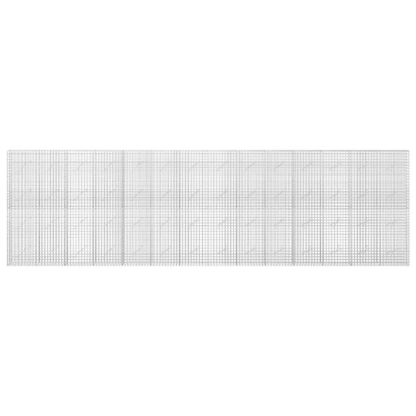 vidaXL Gabión s drôtom 3,5 mm a sieťou 5x5 cm 700x10x200 cm – Obrázok 3