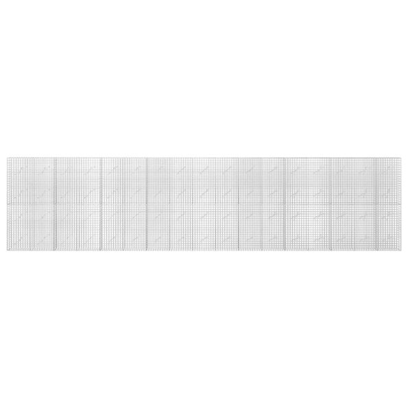 vidaXL Gabión s drôtom 3,5 mm a sieťou 5x5 cm 850x10x200 cm – Obrázok 3