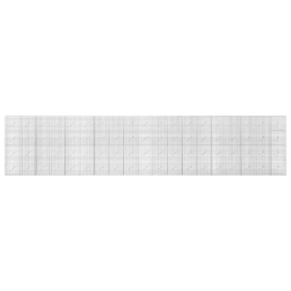 vidaXL Gabión s drôtom 3,5 mm a sieťou 5x5 cm 950x10x200 cm – Obrázok 3