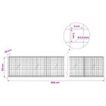 vidaXL Gabión s drôtom 3,5 mm a sieťou 5x5 cm 650x20x50 cm – Obrázok 6