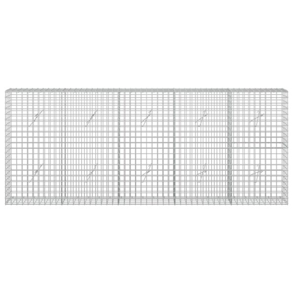 vidaXL Gabión s drôtom 3,5 mm a sieťou 5x5 cm 250x20x100 cm – Obrázok 3