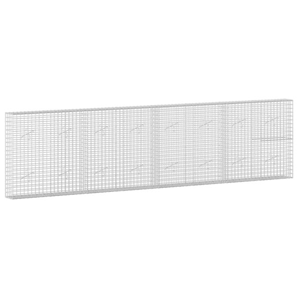 vidaXL Gabión s drôtom 3,5 mm a sieťou 5x5 cm 400x20x100 cm – Obrázok 2