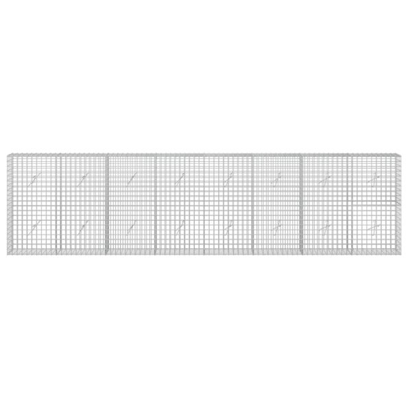 vidaXL Gabión s drôtom 3,5 mm a sieťou 5x5 cm 400x20x100 cm – Obrázok 3