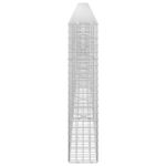 vidaXL Gabión s drôtom 3,5 mm a sieťou 5x5 cm 600x20x100 cm – Obrázok 4