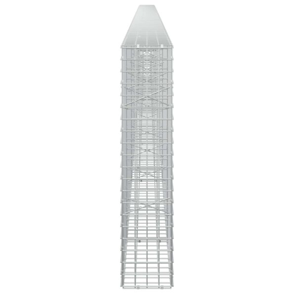 vidaXL Gabión s drôtom 3,5 mm a sieťou 5x5 cm 650x20x100 cm – Obrázok 4