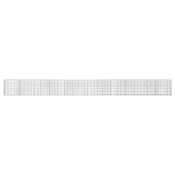 vidaXL Gabión s drôtom 3,5 mm a sieťou 5x5 cm 1100x20x100 cm – Obrázok 3