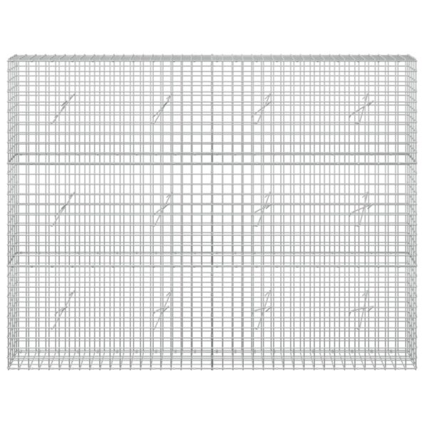 vidaXL Gabión s drôtom 3,5 mm a sieťou 5x5 cm 200x20x150 cm – Obrázok 3