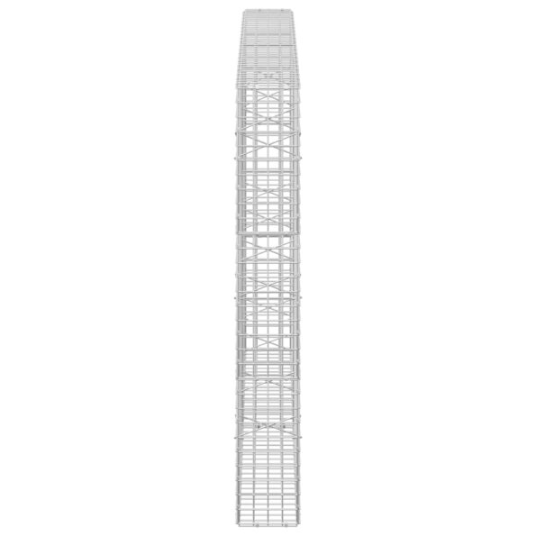 vidaXL Gabión s drôtom 3,5 mm a sieťou 5x5 cm 200x20x150 cm – Obrázok 4