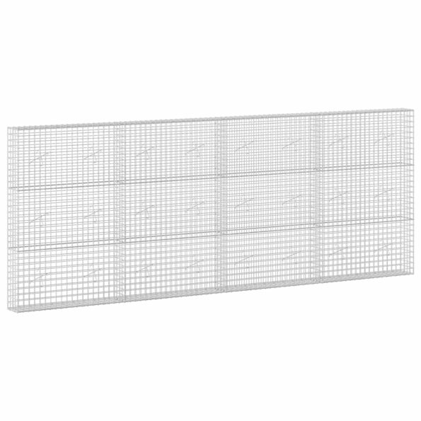 vidaXL Gabión s drôtom 3,5 mm a sieťou 5x5 cm 400x20x150 cm – Obrázok 2