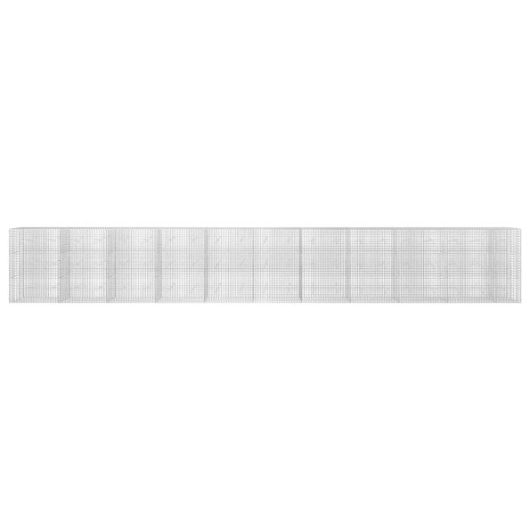 vidaXL Gabión s drôtom 3,5 mm a sieťou 5x5 cm 1050x20x150 cm – Obrázok 3