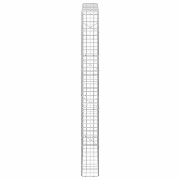vidaXL Gabión s drôtom 3,5 mm a sieťou 5x5 cm 50x20x200 cm – Obrázok 4