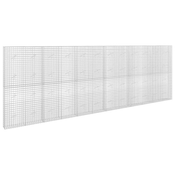 vidaXL Gabión s drôtom 3,5 mm a sieťou 5x5 cm 600x20x200 cm – Obrázok 2